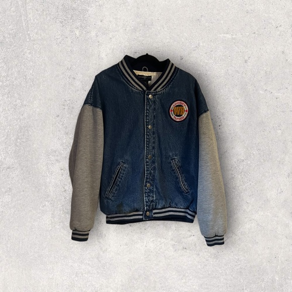 Rare Vintage 1980s Looney Toons Bomber Jacket Unisex | Denim - Picture 3 of 6